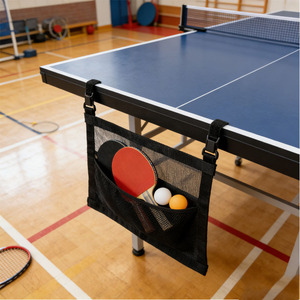 <b>Table</b> Tennis Equipment Storage Bag Black <b>Portable</b> Racket And Ball Holder For Indoor Outdoor Use - Product Image 3