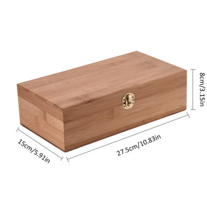 Caja de Almacenamiento de Aceites Esenciales de Madera con Compartimentos, Hecha a Mano, para Aromaterapia, Forma Rectangular, para Cuidado Personal - Product Image 4