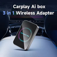 CarPlay Ai Box, CarPlay Android Auto, Conexión por Cable a Inalámbrica, Android Qualcomm Octa-core 2G+16G, Conectar y Usar