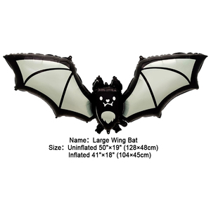 Palloncini in Foil a Forma di Fantasma, Pipistrello, Zucca <span class=keywords><strong>e</strong></span> Cappello da Strega per Decorazioni di Halloween - Product Image 6