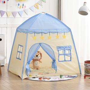 <span class=keywords><strong>Tente</strong></span> de maison à fleurs bleues en gros <span class=keywords><strong>Tente</strong></span> de jouets pour enfants Maison de jeu intérieure <span class=keywords><strong>Lit</strong></span> pour garçons et filles <span class=keywords><strong>Lit</strong></span> de <span class=keywords><strong>tente</strong></span> amusant anti-moustiques - Product Image 5