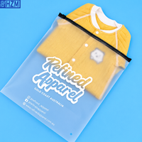 Sac d'emballage plastique transparent givré auto-scellant pour vêtements, sweats et vestes