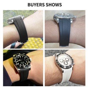 Le bracelet en silicone en forme d'arc est compatible avec les Rolex Black Submariner, Green Submariner, Blue Submariner et <span class=keywords><strong>Daytona</strong></span>. - Product Image 2