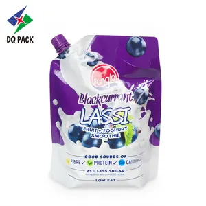 Free Sample Food Grade 1.75L Yogurt Drinking Pouch Corner Spout Pouch Bag