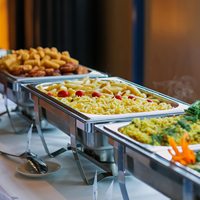 Großhandel Buffet Food Warmer Sets Edelstahl Chafing Dishes Sets Faltbare Chafing Dishes für Catering Restaurant Hotel