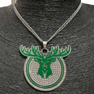 Collier pendentif <span class=keywords><strong>NBA</strong></span> Bulls Bucks Celtics Championship, vente chaude, charme en alliage tendance, bijoux personnalisés, incrusté de strass - Product Image 2