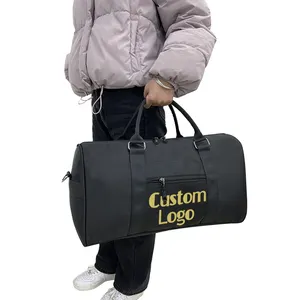 Logo personnalisé Sac de nuit imperméable à l'eau Weekender Tote Bagage Sacs Sac polochon de voyage