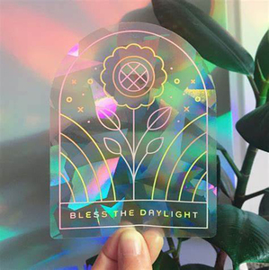 Suncatcher Sticker tùy chỉnh Rồng Mặt trời Catcher PVC cửa sổ Sticker Decal minh họa đầy màu sắc trong suốt suncatcher dán - Product Image 2