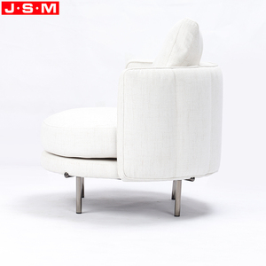 Sofá Individual de Lujo para Sala de Estar, Estilo Nórdico <span class=keywords><strong>Italiano</strong></span>, con Brazos y Patas Metálicas, Tapizado en Tela - Product Image 3
