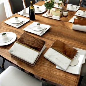 Sous-verres de table de qualité supérieure, design moderne, en marbre et en bois, disponibles au prix de gros - Product Image 1