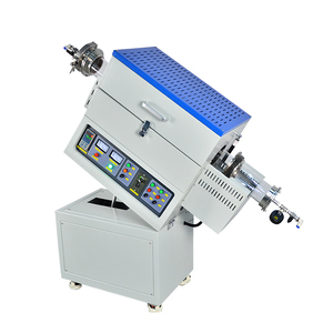 1200 ° <span class=keywords><strong>Four</strong></span> tubulaire incliné rotatif à zone unique avec tube rotatif C, longueur de chauffage de 205 mm ou 350 mm - Product Image 1