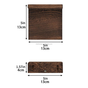 Estantes Flotantes de Pared de Acero y Madera de Estilo Rústico Industrial de <span class=keywords><strong>4</strong></span> Niveles y 5 Pulgadas para Pascua, Cumpleaños, Dormitorio, Sala de Estar, Cocina, Baño - Product Image 2