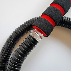 Pajita de vidrio para hookah Tianjing de 13x300mm con manguera negra para accesorios de fumar - Product Image 2