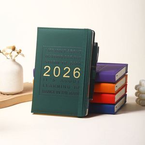 Agenda 2026 A5 con Cierre Elástico, Agenda en Inglés, Calidad de Exportación, Regalo Corporativo, Diario, Cuaderno Promocional - Product Image 1