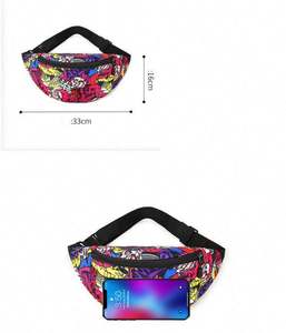 Muestra Gratuita, Riñonera Deportiva Sublimada al por Mayor, con Logotipo Personalizado, Riñonera de Poliéster para Hombre y Mujer - Product Image 3