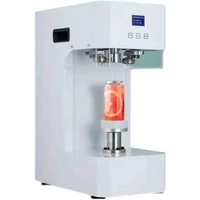 Machine de mise en conserve électrique automatique commerciale pour les canettes de boissons gazeuses et les bouteilles en verre, facile à utiliser, scelleuse de canettes
