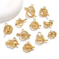 Composants de bijoux en gros DIY Fermoirs OT 14K 18K Or Stèle inoxydable Accessoires pour la fabrication de bijoux Bracelet Collier