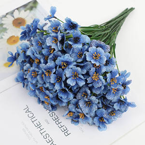 Fleurs artificielles violettes pour la <span class=keywords><strong>d</strong></span>écoration extérieure printemps-été, orchidée en soie pour jardin, cour, véranda, patio, maison - Product Image 4