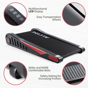 <span class=keywords><strong>Tapis</strong></span> roulant compact à 6% <span class=keywords><strong>de</strong></span> pente, capacité <span class=keywords><strong>de</strong></span> 120 kg, pas d'installation, gain <span class=keywords><strong>de</strong></span> place <span class=keywords><strong>pour</strong></span> les petits bureaux à domicile, appartements, remise en forme avec roues mobiles - Product Image 3