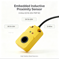 Sensor de Proximidad Inductivo Integrado de 3 Hilos DC10-30V PNP NC, Interruptor de Detección de Metales para Automatización Industrial