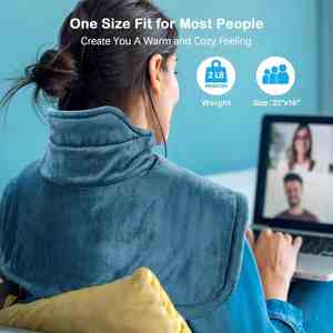 Almohadilla Térmica para Hombros y Cuello, Envoltura <span class=keywords><strong>Cervical</strong></span>, Compresas Térmicas de Tres Niveles, Chal Cálido para Espalda, Herramienta de Relajación, <span class=keywords><strong>Manta</strong></span> Eléctrica - Product Image 6