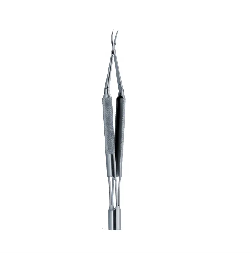 Micro porte-aiguilles 9 mm 150 mm 6 "sans cliquet incurvé instruments de Neurochirurgie