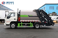 Compacteur de déchets Foton Small Card Star 3 à benne courbée, modèle compact, maniable sur les routes étroites et les zones résidentielles