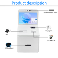 Terminal de Servicio Portátil de 10.1 Pulgadas para Uso en Interiores, Lector de Códigos de Barras, Emisión de Tarjetas SIM, Reconocimiento Facial, Venta de Tarjetas, Pago Todo en Uno