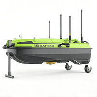 Bateau d'arpentage hydrographique intelligent sans pilote Hi-target Iboat BS12 avec antennes GNSS doubles, léger, pour réservoirs et rivières, GPS RTK