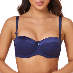 BINNYS alta calidad media taza Soutien Gorge Grandes Bonnets Color sólido Underwire Sujetador mujeres Push up balcón Balconette Bra - Product Image 1