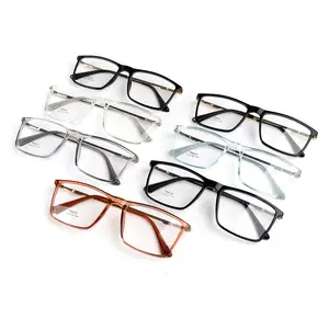 نظارات نسائية مربعة من أحدث التصميمات تصميم رائج بجودة عالية إطار نظارات بصرية من الإستانلس ستيل Tr90 للسيدات