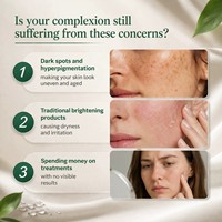Crème Éclaircissante Correctrice Anti-Taches avec Extrait de Graine d'Adlay – Crème Visage pour Estomper le Mélasma et l'Hyperpigmentation