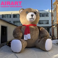 Mascotte gonflable ours mignon pour festival de musique, décorations gonflables géantes en forme d'ours