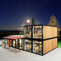 Maison Modulaire Conteneurisée Moderne à Deux Étages, 2 Chambres, Maisonnette Préfabriquée, Appartement Préfabriqué, Utilisation Commerciale, Panneau Sandwich