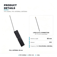 Antenne FPC interne 700-2700 MHz 4 GHz WiFi I-PEX U.FL 3 dBi, antenne FPC flexible pour module de routeur passerelle IoT