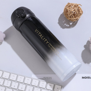 Custom Logo Stainless Steel Gradient Color Cup Modern Design Sport Mug Cute Style Children Insulated Water Bottle - Product Image 3