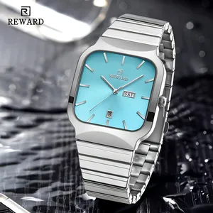 REWARD RD611264 Reloj de Cuarzo Cuadrado Azul Hielo para Hombre, Relojes Deportivos de Moda Resistentes al Agua para Hombre, reloj hombre - Product Image 5
