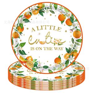 Artículos Modernos y Populares para Fiestas de Frutas, Naranjas Cítricas, Artículos para Baños de Bebés, para Celebraciones de Cumpleaños - Product Image 2