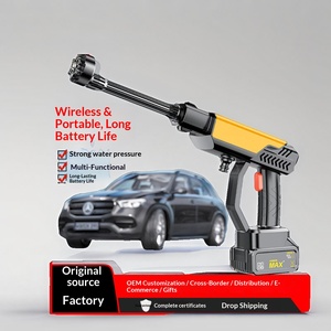 Nouvelle Laveuse de Voiture Électrique <span class=keywords><strong>Haute</strong></span> <span class=keywords><strong>Pression</strong></span> 300W 30BAR avec <span class=keywords><strong>Batterie</strong></span> au Lithium Makita, en Acier Inoxydable, Portable et Sans Fil - Product Image 5
