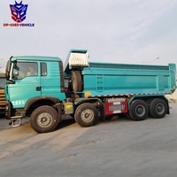 Truk Dump Sinotruk Howo 8X4 Euro 5 Diesel Baru Tugas Berat Kapasitas 31-40T Setir Kiri Mesin Weichai 351-450HP ISO9001
