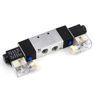 Vanne solénoïde 4V320-10 à double bobine, 2 positions, 5 voies, port 1/2 pouce, DC12V DC24V AC110V AC220V, vanne de régulation de gaz - Product Image 2