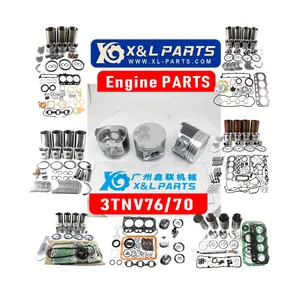 Liner KIT PISTON RINGS 3tnv76 cylinder head cylinder block For YANMAR 3tnv76 engine Overhaul kit