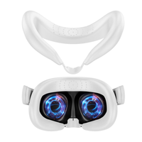 Remplacement de masque en silicone pour Meta Quest3 VR Face Pad Masque de casque anti-transpiration pour Meta Quest3 Cover Eye Pad