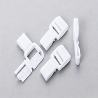 Attaches rapides en plastique blanc pour lanières, boucles latérales de sécurité portables pour badges d'identification