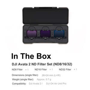 Juego de Filtros ND Originales para <span class=keywords><strong>DJI</strong></span> <span class=keywords><strong>Avata</strong></span> 2 (ND8/16/32) Accesorios para <span class=keywords><strong>Dron</strong></span> <span class=keywords><strong>Avata</strong></span> 2 - Product Image 3