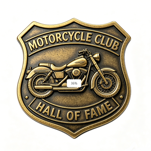 Pin Personalizado de Aleación de Zinc con Diseño en Relieve 3D de Latón Antiguo, Regalo de Recuerdo para el Día del Padre, Graduación o Club - Product Image 4