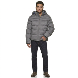 Custom Outdoor <b>Men</b> Puffer <b>Jacket</b> With Waterproof Fabric <b>Long</b> Sleeve Thermal Fit Windbreak Style For Winter Snow Wear - Product Image 1