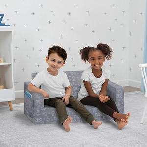 Sofá Infantil Modular 2 en 1 Personalizado de Fábrica al por Mayor 2026, Sofá Infantil Convertible a Sillón - Product Image 1