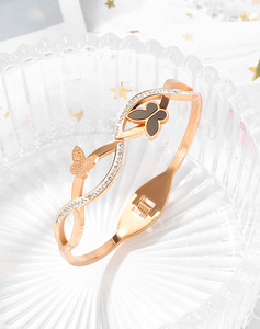 Bracelet papillon pour femme en or rose élégant, <span class=keywords><strong>prix</strong></span> <span class=keywords><strong>d</strong></span>'usine en stock - Product Image 6