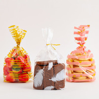 Cellofan — sacs en Cellophane à fond plat auto-adhésif, pochette cadeau, Logo personnalisé, pièces